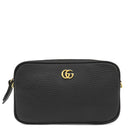 グッチ GUCCI GGマーモント ミニ 772759 ブラック レザー ショルダーバッグ ゴールド金具 黒 チェーンショルダー