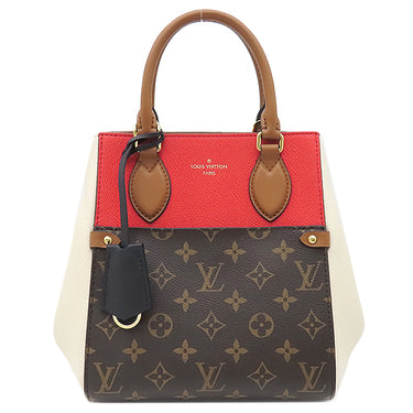 ルイヴィトン LOUIS VUITTON フォールド トート PM M45389 スリーズ×クレーム×ノワール モノグラムキャンバス カーフ 2WAYバッグ ゴールド金具 ショルダー