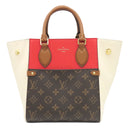 ルイヴィトン LOUIS VUITTON フォールド トート PM M45389 スリーズ×クレーム×ノワール モノグラムキャンバス カーフ 2WAYバッグ ゴールド金具 ショルダー