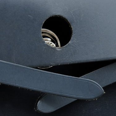 エルメス HERMES エールバッグPM 31 ネイビー トワルオフィシエ ヴァッシュハンター ショルダーバッグ シルバー金具 紺 替えバッグ欠品