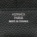 エルメス HERMES コンスタンス コンパクト ブラック ヴォーエプソン 二つ折り財布 シルバー金具 黒 コンパクトウォレット