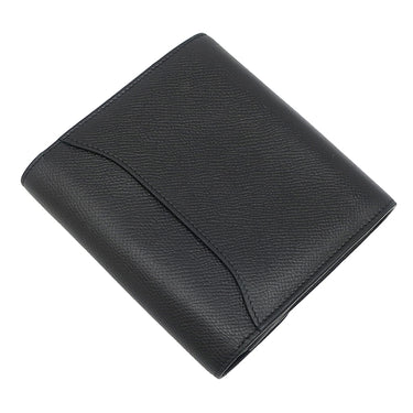 エルメス HERMES コンスタンス コンパクト ブラック ヴォーエプソン 二つ折り財布 シルバー金具 黒 コンパクトウォレット