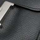 エルメス HERMES コンスタンス コンパクト ブラック ヴォーエプソン 二つ折り財布 シルバー金具 黒 コンパクトウォレット