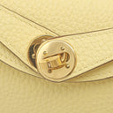 エルメス HERMES リンディ ミニ 20 ヴェルソ ジョーヌプッサン×ナタ トリヨンクレマンス ショルダーバッグ ゴールド金具 バイカラー