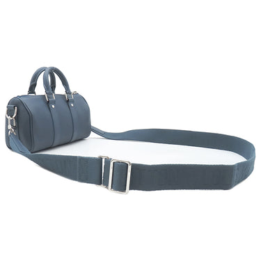 ルイヴィトン LOUIS VUITTON キーポルXS M81003 ブルー レザー トリヨンレザー 2WAYバッグ シルバー金具 青 ハンドバッグ ショルダー