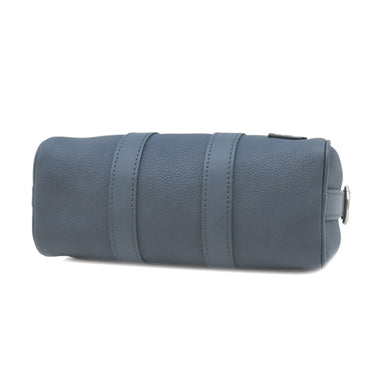 ルイヴィトン LOUIS VUITTON キーポルXS M81003 ブルー レザー トリヨンレザー 2WAYバッグ シルバー金具 青 ハンドバッグ ショルダー