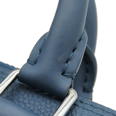 ルイヴィトン LOUIS VUITTON キーポルXS M81003 ブルー レザー トリヨンレザー 2WAYバッグ シルバー金具 青 ハンドバッグ ショルダー