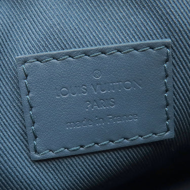 ルイヴィトン LOUIS VUITTON キーポルXS M81003 ブルー レザー トリヨンレザー 2WAYバッグ シルバー金具 青 ハンドバッグ ショルダー