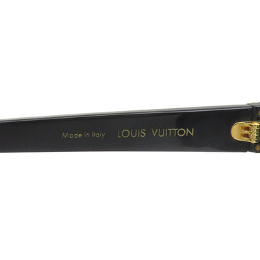 ルイヴィトン LOUIS VUITTON サングラス LVグライドスクエア 54□20 Z1692E ブラック プラスチック サングラス ゴールド金具 LVイニシャル
