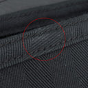 エルメス HERMES ヴァルパライソ ロング MM ブラック トワルシェブロン レザー ハンドバッグ シルバー金具 黒