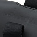 エルメス HERMES ヴァルパライソ ロング MM ブラック トワルシェブロン レザー ハンドバッグ シルバー金具 黒