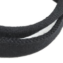 エルメス HERMES ヴァルパライソ ロング MM ブラック トワルシェブロン レザー ハンドバッグ シルバー金具 黒