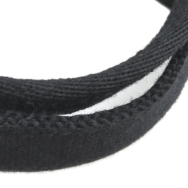 エルメス HERMES ヴァルパライソ ロング MM ブラック トワルシェブロン レザー ハンドバッグ シルバー金具 黒