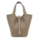 エルメス HERMES ピコタンロック PM エトゥープ トリヨンクレマンス ハンドバッグ シルバー金具 新品 未使用 グレージュ