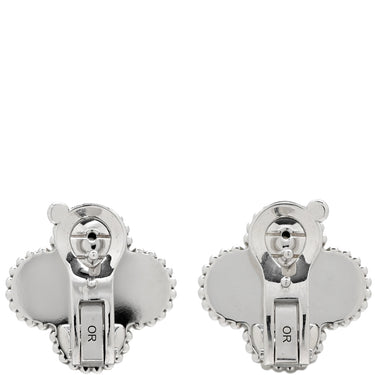 ヴァンクリーフアーペル Van Cleef & Arpels ヴィンテージ アルハンブラ VCARP9XF00 ホワイトゴールド K18WG ピアス Au 750WG ギヨシェ 18K