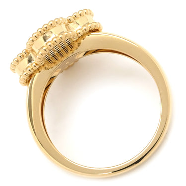 ヴァンクリーフアーペル Van Cleef & Arpels ヴィンテージ アルハンブラ ギヨシェ VCARP6I300 イエローゴールド K18YG #55(JP15) リング 指輪 Au750 18金 YG 14.5号