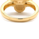 ヴァンクリーフアーペル Van Cleef & Arpels ヴィンテージ アルハンブラ ギヨシェ VCARP6I300 イエローゴールド K18YG #55(JP15) リング 指輪 Au750 18金 YG 14.5号