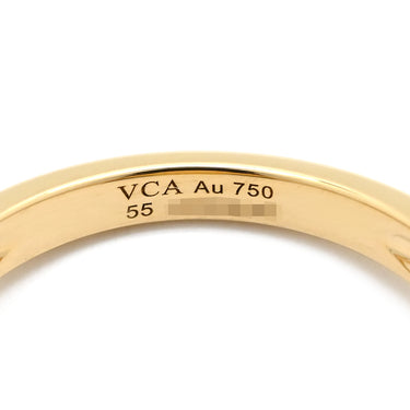 ヴァンクリーフアーペル Van Cleef & Arpels ヴィンテージ アルハンブラ ギヨシェ VCARP6I300 イエローゴールド K18YG #55(JP15) リング 指輪 Au750 18金 YG 14.5号