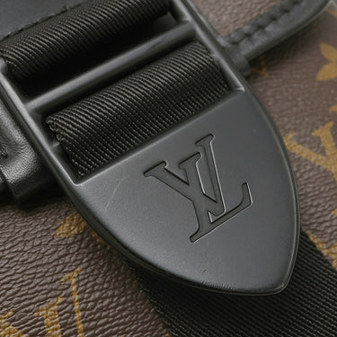 ルイヴィトン Louis Vuitton アーチー メッセンジャー M46442 モノグラムマカサー モノグラムマカサー ショルダーバッグ ブラック金具 茶