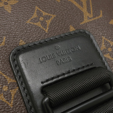 ルイヴィトン Louis Vuitton アーチー メッセンジャー M46442 モノグラムマカサー モノグラムマカサー ショルダーバッグ ブラック金具 茶