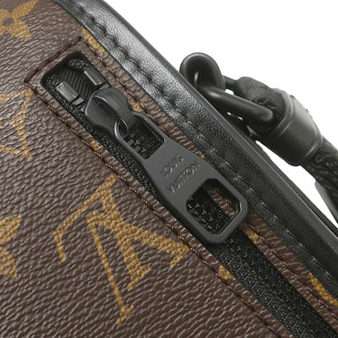 ルイヴィトン Louis Vuitton アーチー メッセンジャー M46442 モノグラムマカサー モノグラムマカサー ショルダーバッグ ブラック金具 茶