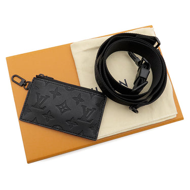 ルイヴィトン LOUIS VUITTON ガストン ウェアラブル ウォレット M81115 モノグラムシャドウ レザー モノグラムシャドウレザー ショルダーバッグ ブラック金具 黒