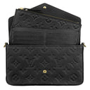 ルイヴィトン LOUIS VUITTON ポシェット フェリシー M64064 ブラック モノグラムアンプラント チェーンウォレット ゴールド金具 ショルダー
