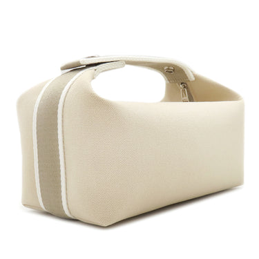 エルメス HERMES ブリッド ア ブラック PM ナチュラル トワルアッシュ ポーチ シルバー金具 新品 未使用 バニティ トワルH