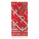 エルメス HERMES カレ140 カレジェアン ルージュ×ホワイト×ブラック カシミヤ シルク ストール 新品 未使用 【Mors a Jouets Bandana/馬銜 バンダナ】
