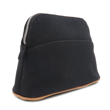 エルメス HERMES ボリードポーチ ミニ H104773M 09 ブラック×オレンジ コットン アニョーミロ ポーチ シルバー金具 新品 未使用