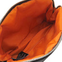 エルメス HERMES ボリードポーチ ミニ H104773M 09 ブラック×オレンジ コットン アニョーミロ ポーチ シルバー金具 新品 未使用