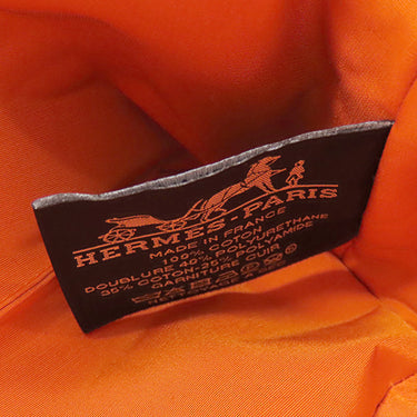 エルメス HERMES ボリードポーチ ミニ H104773M 09 ブラック×オレンジ コットン アニョーミロ ポーチ 新品 未使用