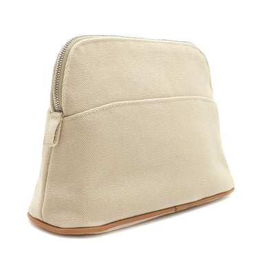 エルメス HERMES ボリードポーチ ミニ H104773M 01 ナチュラル×オレンジ コットン アニョーミロ ポーチ シルバー金具 新品 未使用