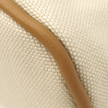 エルメス HERMES ボリードポーチ ミニ H104773M 01 ナチュラル×オレンジ コットン アニョーミロ ポーチ シルバー金具 新品 未使用