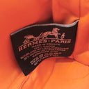 エルメス HERMES ボリードポーチ ミニ H104773M 01 ナチュラル×オレンジ コットン アニョーミロ ポーチ シルバー金具 新品 未使用