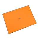 エルメス HERMES ボリードポーチ ミニ H104773M 01 ナチュラル×オレンジ コットン アニョーミロ ポーチ シルバー金具 新品 未使用