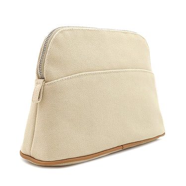 エルメス HERMES ボリードポーチ ミニ H104772M 01 ナチュラル コットン アニョーミロ ポーチ シルバー金具 新品 未使用 オレンジ