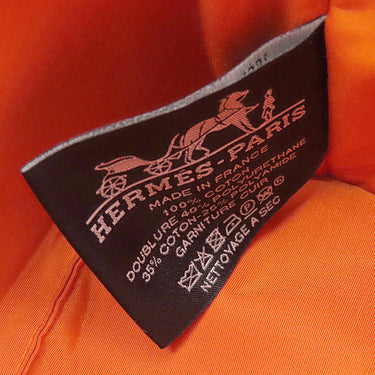 エルメス HERMES ボリードポーチ ミニ H104772M 01 ナチュラル コットン アニョーミロ ポーチ シルバー金具 新品 未使用 オレンジ