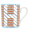 エルメス HERMES ヒドゥン H NO.1 P067031P ホワイトXオレンジXブルー 磁器 食器 白 オレンジ ブルー 新品 未使用 ポーセリン