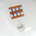 エルメス HERMES ヒドゥン H NO.1 P067031P ホワイトXオレンジXブルー 磁器 食器 白 オレンジ ブルー 新品 未使用 ポーセリン