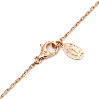 カルティエ Cartier ジュストアンクル ダイヤ ピンクゴールド K18PG ダイヤモンド ネックレス 750PG K18 18金