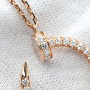 カルティエ Cartier ジュストアンクル ダイヤ ピンクゴールド K18PG ダイヤモンド ネックレス 750PG K18 18金