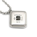 カルティエ Cartier ガラントリー ドゥ カルティエ ホワイトゴールド×ブラック K18WG ダイヤモンド ブラックラッカー ネックレス Cartier 18K ダイヤ パヴェ ブラックラッカー