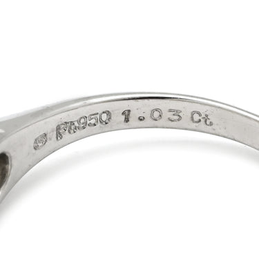 ミキモト MIKIMOTO ダイヤ 1.03ct VS1 DGR-0001BR4438G プラチナシルバー Pt950 ダイヤモンド リング 指輪 Pt950 ソリティア 1P 1粒 エンゲージ ウェディング 9号