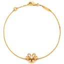ヴァンクリーフアーペル Van Cleef & Arpels フリヴォル ブレスレット ダイヤ ミニ VCARP24100 イエローゴールド K18YG ダイヤモンド ブレスレット 750 18K フラワーモチーフ