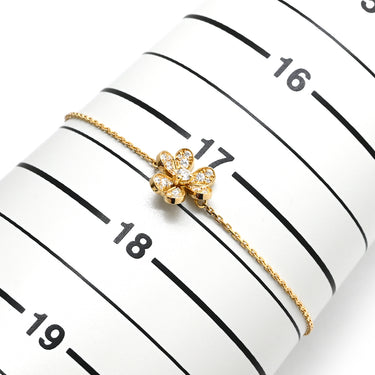 ヴァンクリーフアーペル Van Cleef & Arpels フリヴォル ブレスレット ダイヤ ミニ VCARP24100 イエローゴールド K18YG ダイヤモンド ブレスレット 750 18K フラワーモチーフ