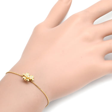 ヴァンクリーフアーペル Van Cleef & Arpels フリヴォル ブレスレット ダイヤ ミニ VCARP24100 イエローゴールド K18YG ダイヤモンド ブレスレット 750 18K フラワーモチーフ