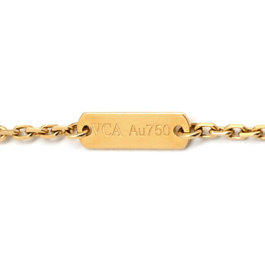 ヴァンクリーフアーペル Van Cleef & Arpels ヴィンテージ アルハンブラ ペンダント VCARD38500 レッド×イエローゴールド K18YG カーネリアン ネックレス Au750 18K 赤 カーネリアン