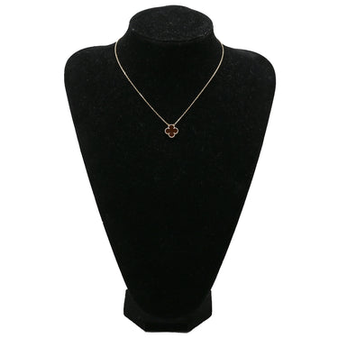 ヴァンクリーフアーペル Van Cleef & Arpels ヴィンテージ アルハンブラ ペンダント VCARD38500 レッド×イエローゴールド K18YG カーネリアン ネックレス Au750 18K 赤 カーネリアン