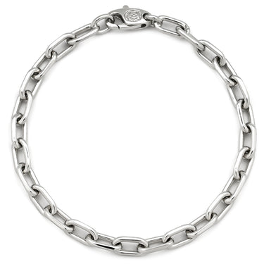 カルティエ Cartier スパルタカス ホワイトゴールド K18WG ブレスレット Cartier 750 18K WG 18金 オーバルリンク チェーンブレスレット